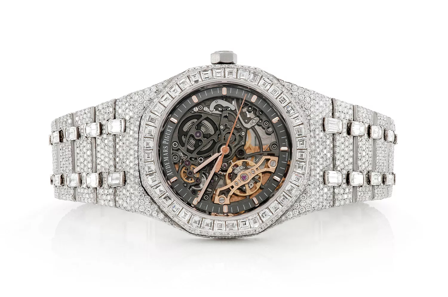 Інкрустований діамантами годинник Audemars Piguet Royal Oak в корпусі з нержавіючої сталі від Ice Box